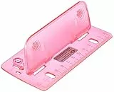 WEDO 67809 2fach Taschenlocher Kunststoff zum Abheften für 8 cm Lochung mit 12 cm Skala, Pink