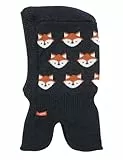 maximo Cotton Fox Schlupfmütze Kindermütze Wintermütze Schalhaube Kinder - Made in Germany Winter Herbst-Winter - 53 cm anthrazit
