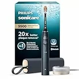 Philips Sonicare DiamondClean Prestige 9900 – Elektrische Zahnbürste mit SenseIQ, A3 Premium-All-in-One-Bürstenkopf und Ladeetui in Mitternachtsblau (Modell HX9992/12)