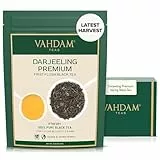 VAHDAM, First Flush Darjeeling Schwarz tee (100g) Darjeeling Tea First Flush | Schwarzer Tee mit feinstem Aroma | Direkt von der Quelle in Indien