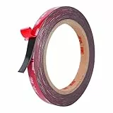 Doppelseitiges Klebeband, Extra Stark Klebend, Verwendet Originales VHB 5952 Rohmaterial, 10mm x 3m, 1.1 mm dickt, Wasserfest und Hochtemperaturbeständig für Auto, Heimdekoration, Bürodekoration