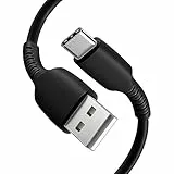 Für Lenovo Tab M11 M10 M10 Plus M10 M8 M7 (3. Gen) Ladekabel, [1 Meter] Typ C Schnellladekabel, 2,4 A USB-A auf USB-C-Ladekabel für Lenovo Tab M11 M10 M10 Plus M10 M8 M7 (3. Gen) (Schwarz)