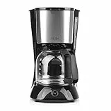 BEEM Filterkaffeemaschine FRESH-AROMA-PURE aus Glas und Edelstahl mit Permanent-Filter, Warmhaltefunktion, 900 W, Für bis zu 10 Tassen, 1,25 L, 05940