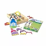 Melissa & Doug Princess Magnetic Dress-Up Play Set , Pretend Play Toy , Cognitive Skills , 3+ , Gift for Boy or Girl