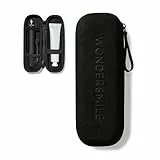WonderSmile® Premium Reiseetui für Schallzahnbürste – Der ultimative Schutz für unterwegs - stabile wasserfeste Hartschale (Black)