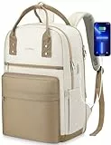 YAMTION Rucksack Laptop Damen,Schulrucksack Mädchen Teenager Schultasche Frauen für Schule Uni Reise Arbeit Studium,15.6 Zoll Laptop Rucksack für Erzieher Lehrer Business