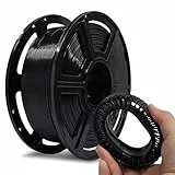 Flashforge PLA Flexibles 3D-Drucker-Filament, 3D-Druckfilamente, 1 kg Spule, Maßgenauigkeit +/- 0,02 mm, umweltfreundlich, kein Rauch und kein Geruch (schwarz, PLA flexibel)