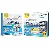 Aktiv Waschmaschinenreiniger & Spülmaschinenreiniger Bundle – Maschinenpflege Set für hygienische Reinigung und Frische