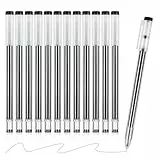 EooUooP Schwarzer Gel -Tintenstift, 8Stück Schwarzer Gel Starr Feiner Kugelschreiber 0,35 mm Ultra Feiner Punkt, Écriture Lisse Pour Bureau, École Et Artistes
