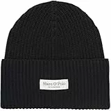 Marc OߴPolo Damen Strickmütze aus Bio-Baumwolle mit Logo
