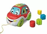 Clementoni - Auto Farben 3 in 1 - Spiel zum Trainieren, Lernaktivitätszentrum Sprechend und Formen, Zugauto, Kinder ab 9 Monaten, Italienisch, 17774