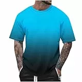 KOG T-Shirts für Herren Sommer Shirts Kurzarm Bekleidung Grafik Shirt Gym Baumwolle Oberteile Amazon Basics Junge Freizeitshirt Casual Sportshirt Oversize Laufshirt Sale Angebote Mehrfarbig XXL
