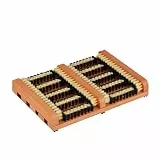Relaxdays Schuhabstreifer mit Bürsten, Rutschfester Boden, Holz, Schuhabtreter außen, Schuhschmutzbürste, braun/schwarz