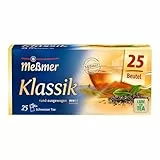 Meßmer Klassik | Hochwertige Schwarztee-Mischung | 25 Teebeutel | Fein-aromatisch