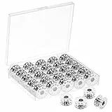 MumdoYAL 25 Pcs nähzubehör,nähmaschinen zubehör,spulen nähmaschine,geeignet für Spulennähmaschinen. (Metall)