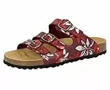 Lico Bioline Leave Damen Hausschuh, Bordeaux, 39 EU