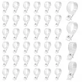 VooGenzek 40 Stücke 23mm (1 Zoll) Nylon R-Type Kabelhalter, Cable Clip Drahtklemme mit 40 Stück Schrauben, für Drahtmanagement (Weiß)