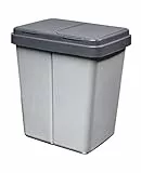 Alpfa ap gmbh Müllbehälter 2 x 30 L Duo Bin #3 - Made in Europe inkl. 2 Ersatzfedern