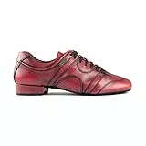 Portdance Herren Tanzschuhe/Dance Sneakers PD Casual - Leder Bordeaux - Rauledersohle [EUR 45]