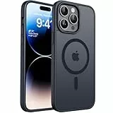 CACOE für iPhone 14 Pro Hülle Kameraschutzend, Kompatibel mit MagSafe, Stoßfest Kratzfest Magnetisch Rückseite Handyhülle für iPhone 14 Pro Case Transluzente