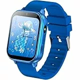 PTHTECHUS Smartwatch Kinder mit 22 Spiele, Kinder Smartwatch mit HD Touchscreen Kamera MP3-Player Schrittzähler Hörbuch Wecker, Smart Watch Kinderuhr Geschenke für Mädchen Junge 4-12