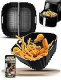 Xaarmonex Silikonform Heißluftfritteuse für Russell Hobbs Air Fryer XXL 8L 27170-56, 3 Stück Airfryer Silikonform für Russell Hobbs Silikon Einsätze,Airfryer Accessories Liners Silikon