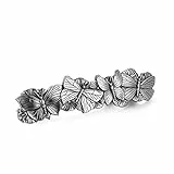 KKJOY Vintage Metall Haarspange Silber, Schmetterling Haarklammer, Haarnadeln Groß, Gothic Haarspangen Damen, Braut Haarschmuck Hochzeit, Bananenspange für Frauen und Mädchen