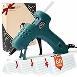 Feuerfest 50W Heißklebepistole mit 7mm Heißklebesticks, Klebepistole Heissklebepistole für DIY Kleine Handwerk schnelle Reparaturen in Haus & Büro - MAXDONE 50W Klebepistolen 80 Klebesticks