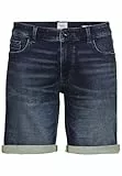 camel active Herren fleXXXactive® Jeansshorts im Regular Fit Dunkelblau, menswear-38IN