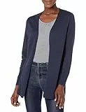 Amazon Essentials Damen Leichte Strickjacke ohne Knöpfe (in Übergröße erhältlich), Marineblau, XL