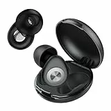 CASCHO Ohrstöpsel zum Schlafen, Wiederverwendbare Geräuschunterdrückende Weiche Silikon-Ohrstöpsel, Ergonomisches 45dB Leichtes Design, Schlafen/Arbeiten/Reisen, 4 Größen (XS/S/M/L), Schwarz