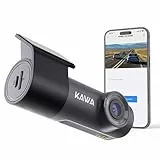 KAWA Dashcam Vorne 1296P, Mini Dashcam Auto mit APP, WiFi Fahrkamera mit WDR Nachtsicht, 360° drehbares Gehäuse, 145°Breite, 24 Std.Parküberwachung, G-Sensor, D5