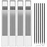 OSDUE 24 Stück Bleistiftminen für Zimmermannsbleistift, 2,8 mmSolide Tieflochmarker Konstruktion Bleistift Ersatz, Bleistift Ersatzminen für Architekt Zeichnen (Schwarz)
