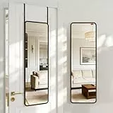 Antok 119x34 cm Wandspiegel Ganzkörperspiegel - Rechteckiger Spiegel Hängespiegel mit HD Glas und Aluminiumrahmen Einfache Montage an Wänden oder Türen für Schlafzimmer Wohnzimmer Eingang