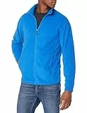 Amazon Essentials Herren Fleecejacke mit durchgehendem Reißverschluss (in Big und Tall erhältlich), Kobaltblau, XL