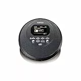 Lenco CD-500 Tragbarer CD-Player - Diskman - Bluetooth Walkman - DAB+ Radio - Anti-shock - Hörbuchfunktion - integrierter Akku - schwarz