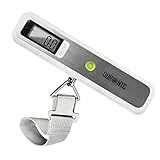 Duronic LS1019 Gepäckwaage, 50 kg digitale Kofferwaage, Hängewaage mit LCD und Tara Funktion, Fischwaage Digitalwaage Handwaage Waage für Koffer Reisen Flugzeug, Reisegepäckwaage Digitalwaage