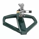 Garten Sprinkler, Automatisch 360 Grad Rotierend Gartensprenger Gartenbewässerung Rasensprenger Verstellbarer Rotierender Wasser Sprinkler für Pflanzen Blumen Gemüse (Silber)