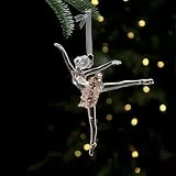 Dingfeiyu Weihnachtsbaumschmuck Acryl, Weihnachtsbaum Anhänger Christbaumschmuck Deko, Baumschmuck Weihnachten für Weihnachten Party Hochzeit Dekoration (Ballettpose)