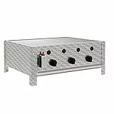 BBQ-Toro Edelstahl Gastrobräter | 3-flammig | (B) 64 x (T) 52 x (H) 27 cm | Gastrogasgrill, Wurstbrater, Tisch grill | Gastrogrill, Tischgasgrill, Gastischgrill, Gas-Gastrobräter, Bräter Edelstahl