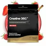 Protein Works | Creatine 360 – GOLD Innovation, Kreatin-Monohydrat, CoQ10, Aquamin, Vitamin D3 & B6, Magnesium, Fokus & mentale Klarheit, Zellunterstützung, Berry Burst, 60 Portionen, 300g