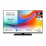 Panasonic Premium TV-43W85BEZC, W85B Serie, 43 Zoll, 4K Ultra HD QLED Smart TV, 120 Hz, Fire TV, Dolby Vision & Atmos, Game Mode Extreme, Alexa Sprachsteuerung, Apple Support, Bluetooth, Schwarz