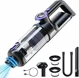 ponoseu Brushless Handstaubsauger Akku 18000Pa, Bürstenlos Handsauger Kabellos, Handstaubsauger Auto Handheld Vacuum Cleaner für Auto, Haus, Tierhaare, 64000rpm