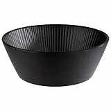 APS 85273 Schale -NERO- in schwarz, Ø 20,5 cm, Höhe 7,5 cm, 1,2 Liter