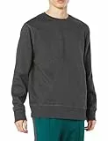 Amazon Essentials Herren Fleece-Sweatshirt mit Rundhalsausschnitt (erhältlich in Big & Tall), Dunkelgrau Meliert, XL