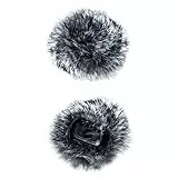 OSA Lavalier-Mikrofon-Windschutz, 2er-Pack, Lavalier-Windschutz, pelziger Lavalier-Windschutz für den Außenbereich