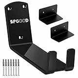 SPGOOD Fahrrad Wandhalterung 3 in 1 Fahrradhalterung, Aufhängung Fahrradhalter 2X Stützwinkel 2X Chutzpads Tragkraft 32KG für MTB,E-Bikes,Rennrad（2PCS