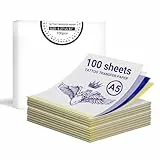 ORGBRO X8 Tattoo Transferpapier 100 Blatt, 4-lagiges Tattoo Papier Zum Bedrucken für Tätowierungen, Stencil Druckerpapier, A5-Format 140mm x 210mm