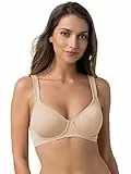 Dorina Lindsay Bügel-BH ohne Polsterung – Vollständige Abdeckung, Vorgeformte Cups, Weicher Mikrostoff, Verstellbare Träger für ganztägigen Komfort, Beige