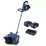 Scheppach Akku Schneefräse BC-SNB410-X Schneeräumer | 40cm Arbeitsbreite | 20cm Schneehöhe | variable Auswurfrichtung | 20V-IXES-Serie | 10 Jahre Garantie | mit 2x4Ah Akku & fastcharge Doppelladegerät